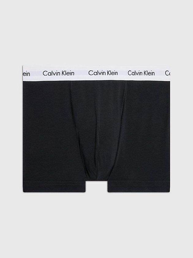 Calvin Klein USA 3 Pack - Cotton Stretch Mens Trunks Black 4102659-RN